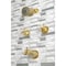 Kingston Brass KBX8147BX Two-Handle Tub and Shower Faucet, Brushed Brass KBX8147BX - alternate 6